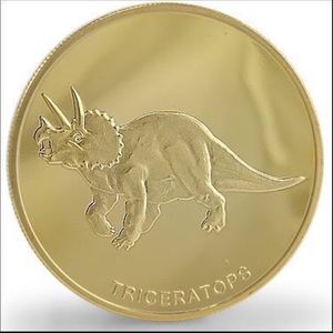 Collectors Gold Piece Triceratops